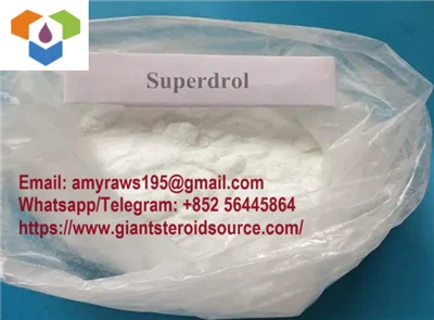 Powder Legal anabolizan estewoyid òmòn oral 99 pousan Puriy Superdrol CAS 3381-88-2